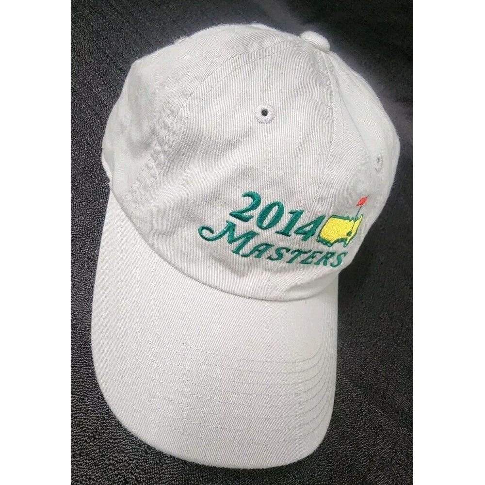 American Needle 2014‎ Masters Adjustable Tuck Strap Cap Golf Baseball Hat Khaki